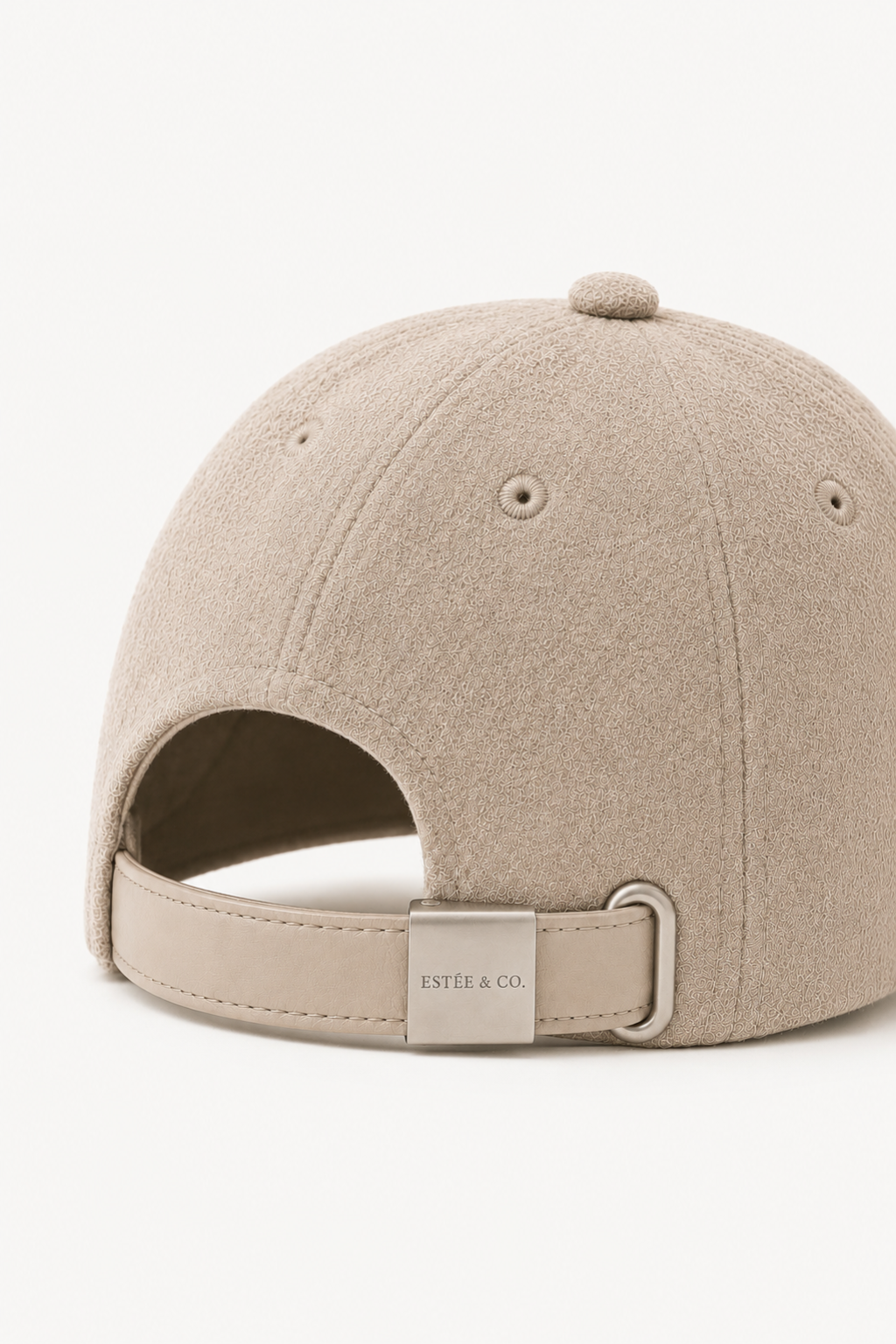 The Cashmere Cap — Ecru — back
