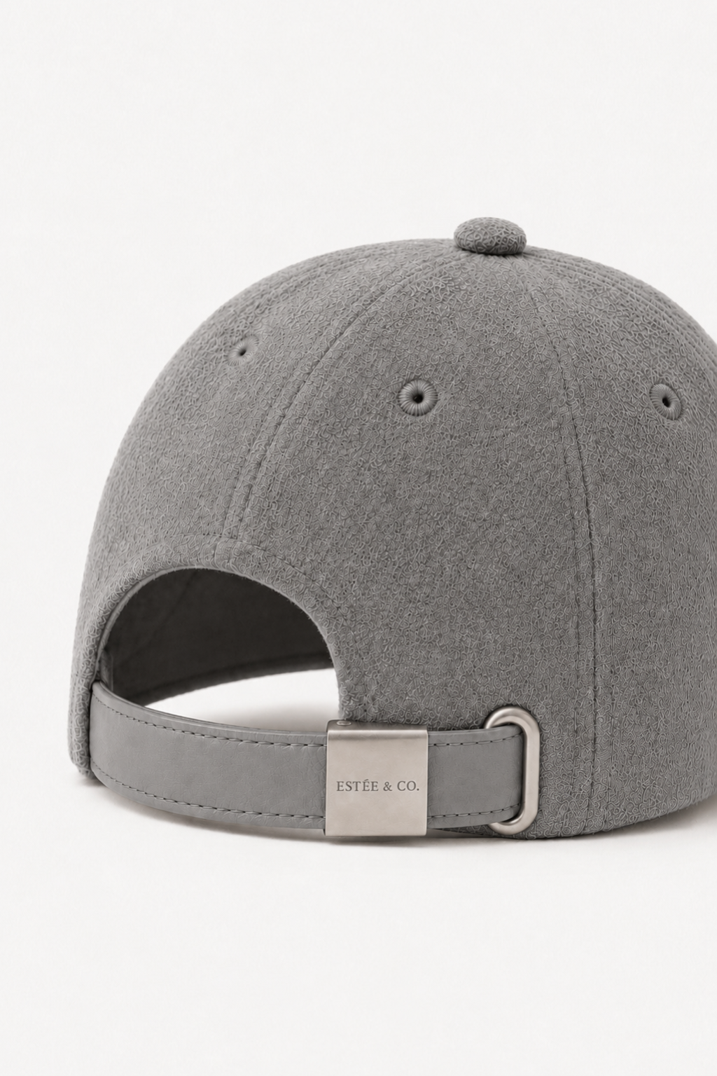 The Cashmere Cap — Stone Grey — back