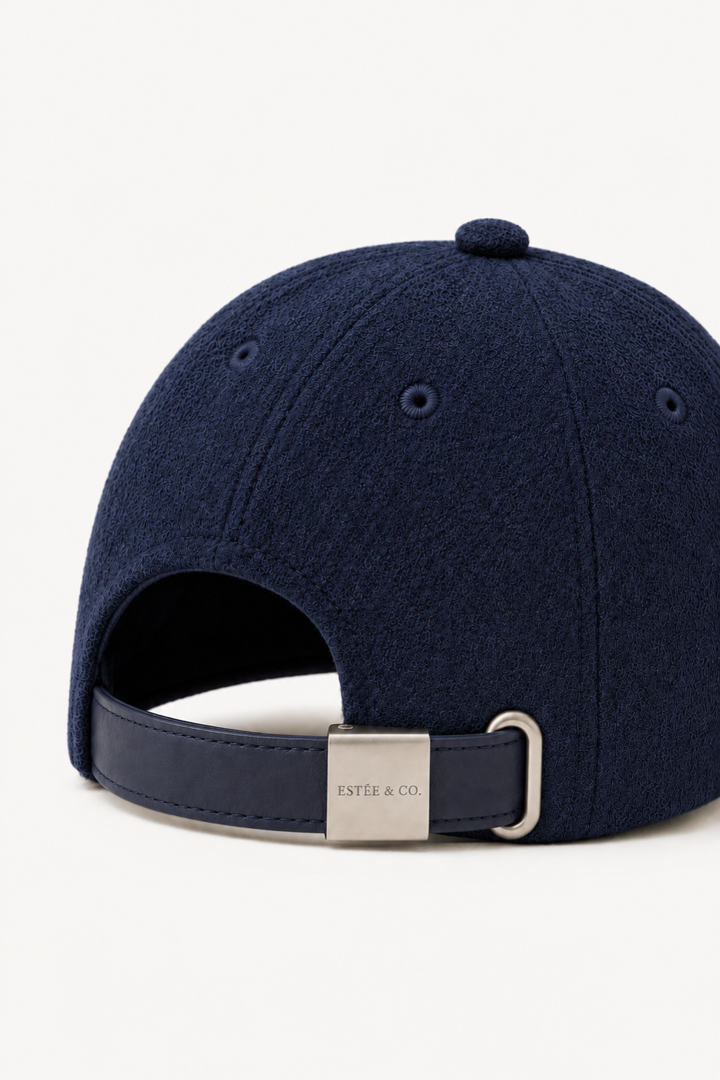 The Cashmere Cap — Navy — back